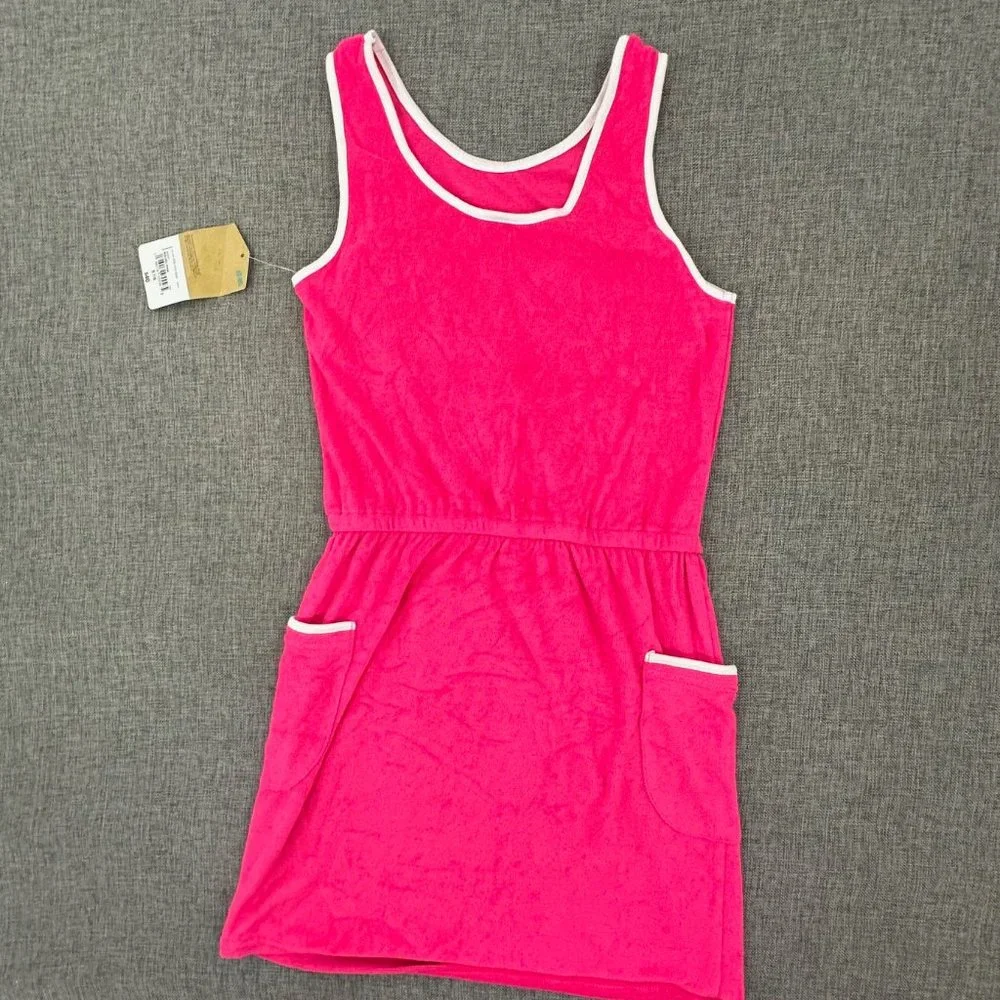 New! Thereabouts Girls Swimsuit Cover Up Small 7/8 Hot Pink MSRP: $40‎
